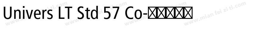 Univers LT Std 57 Co字体转换